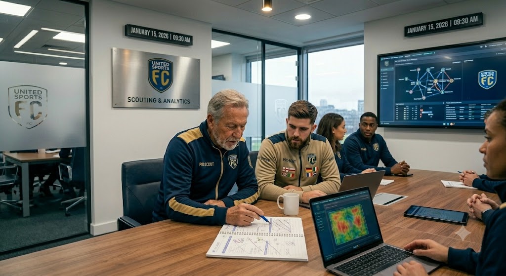 Professional scouting department using Scoutrix